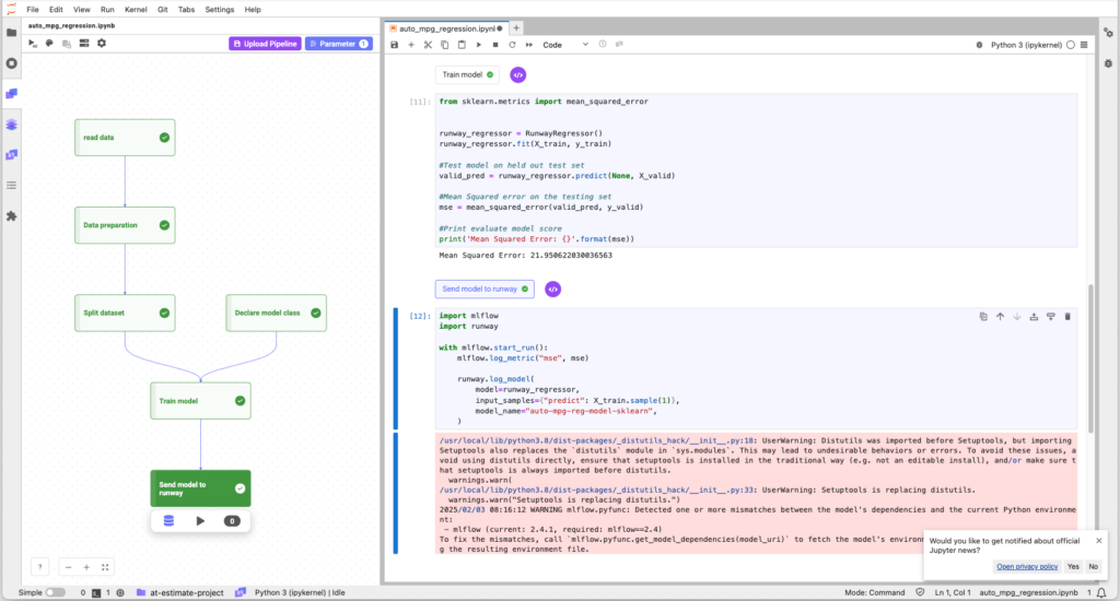 마키나락스 Runway는 데이터 분석가와 모델 개발자를 위한 맞춤형 개발 환경을 제공합니다. 자동 생성되는 모델 파이프라인을 통해 전문가들은 쉽게 재현 및 모델 개선을 할 수 있고 운영 담당자는 빠르게 배포할 수 있습니다.