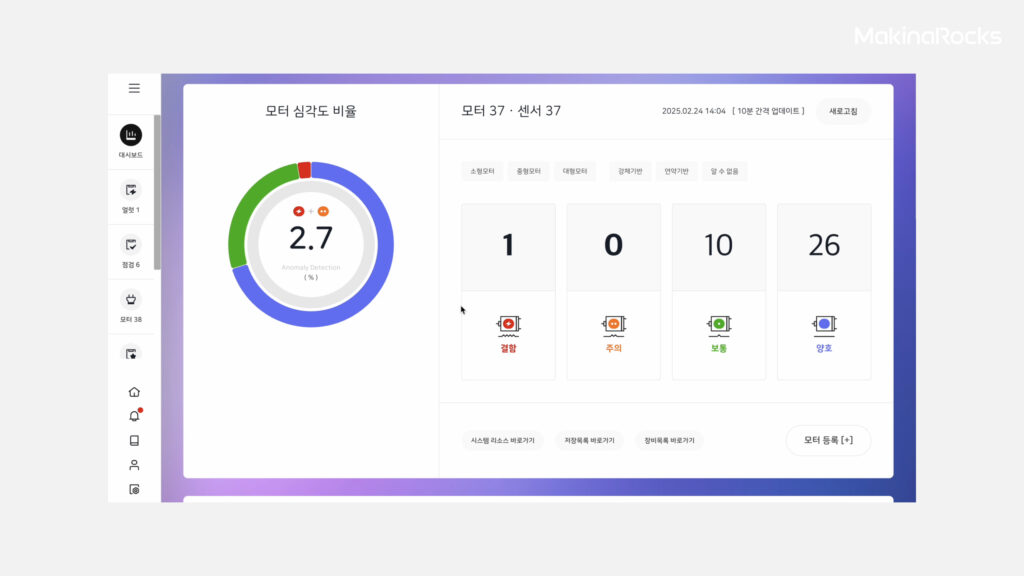 라인 멈추기 전에! 산업용 모터 예지보전 사례